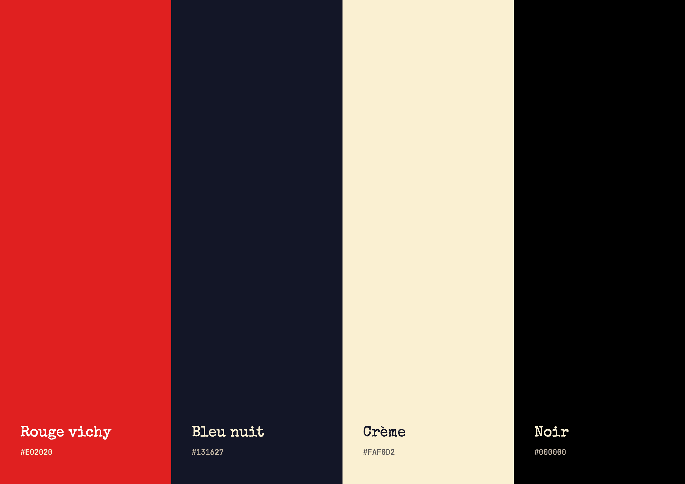 Palette de couleurs de Aux Bons Crus