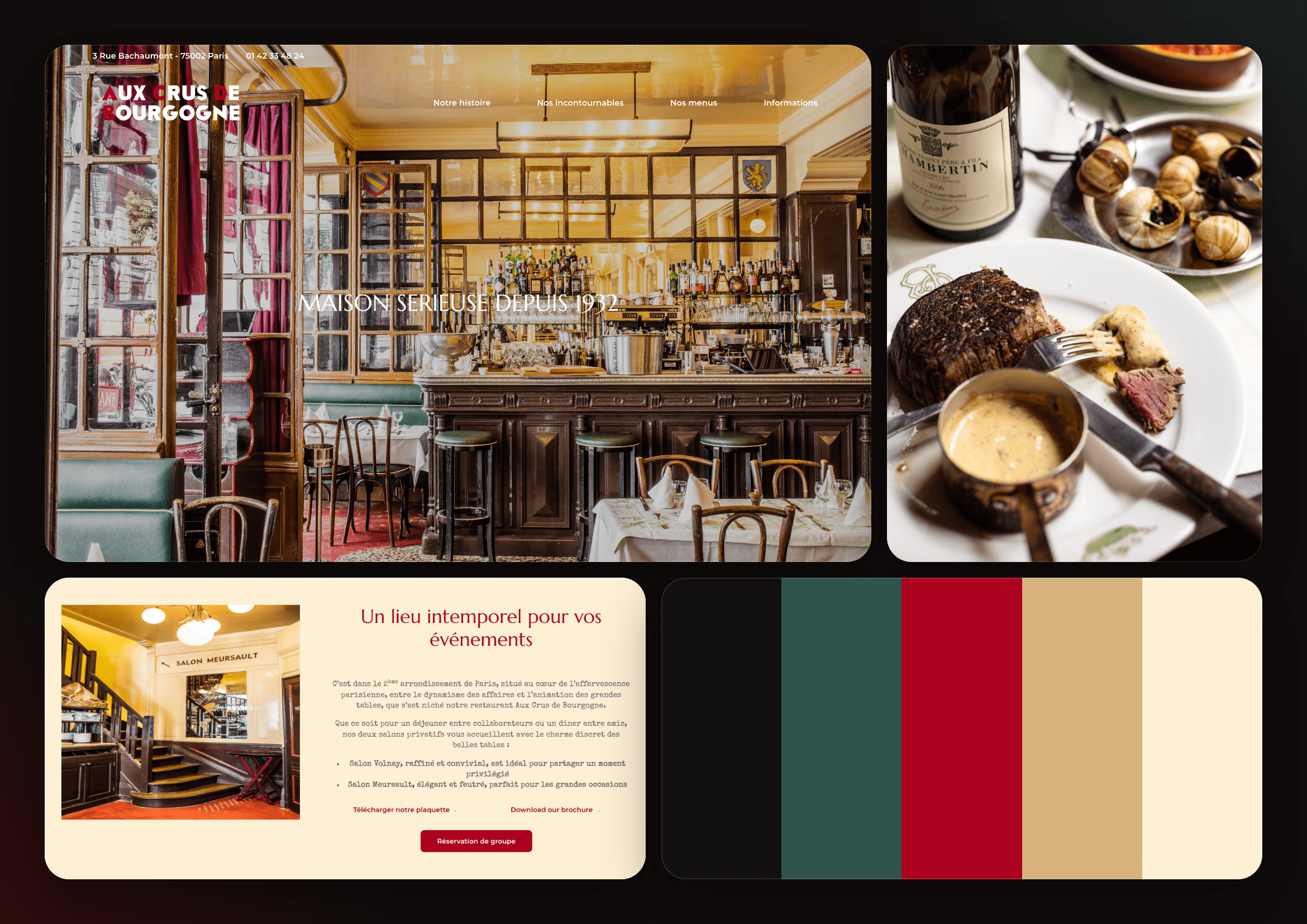 Moodboard de Aux Crus de Bourgogne