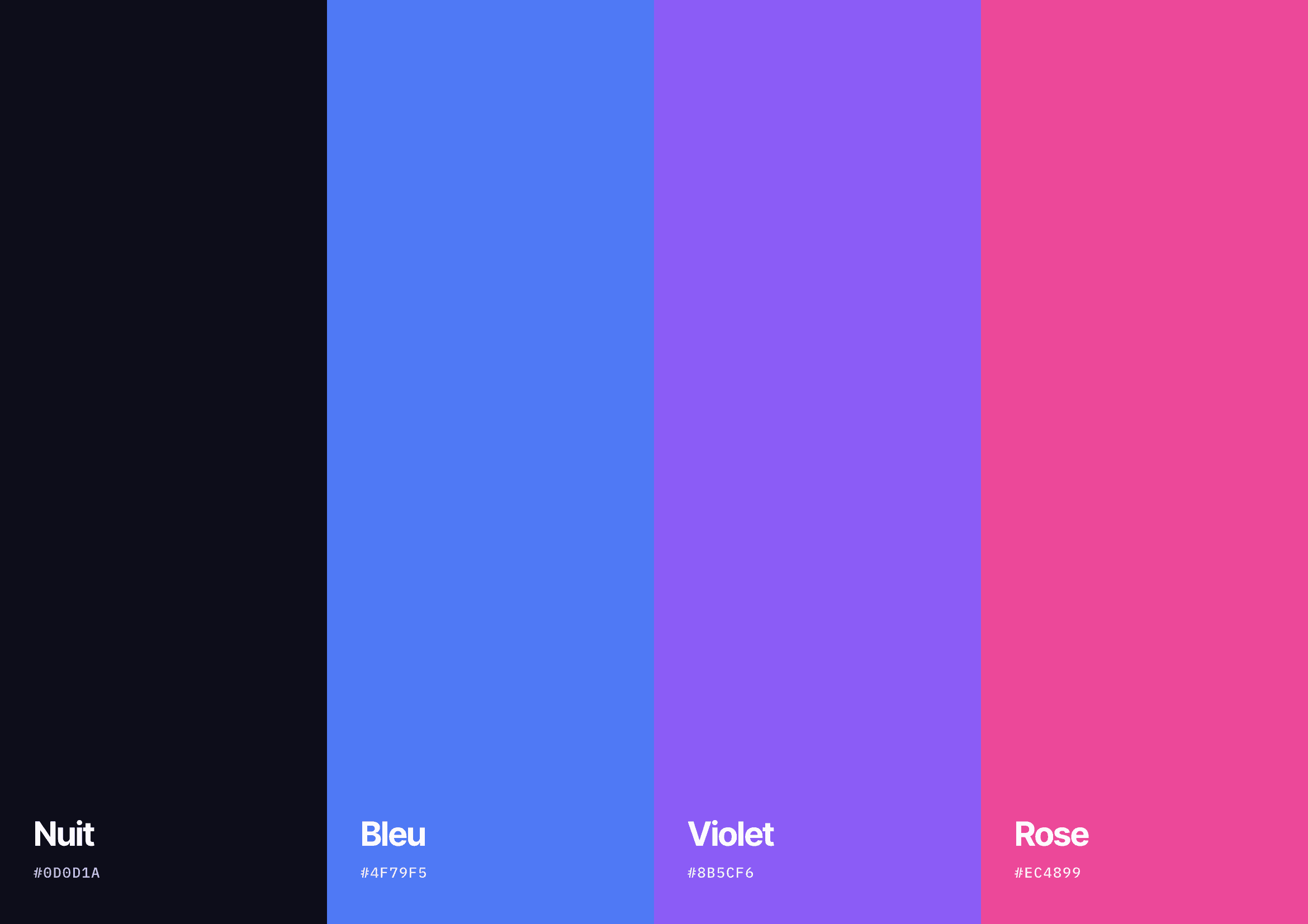 Palette de couleurs de ClinicPlusAI