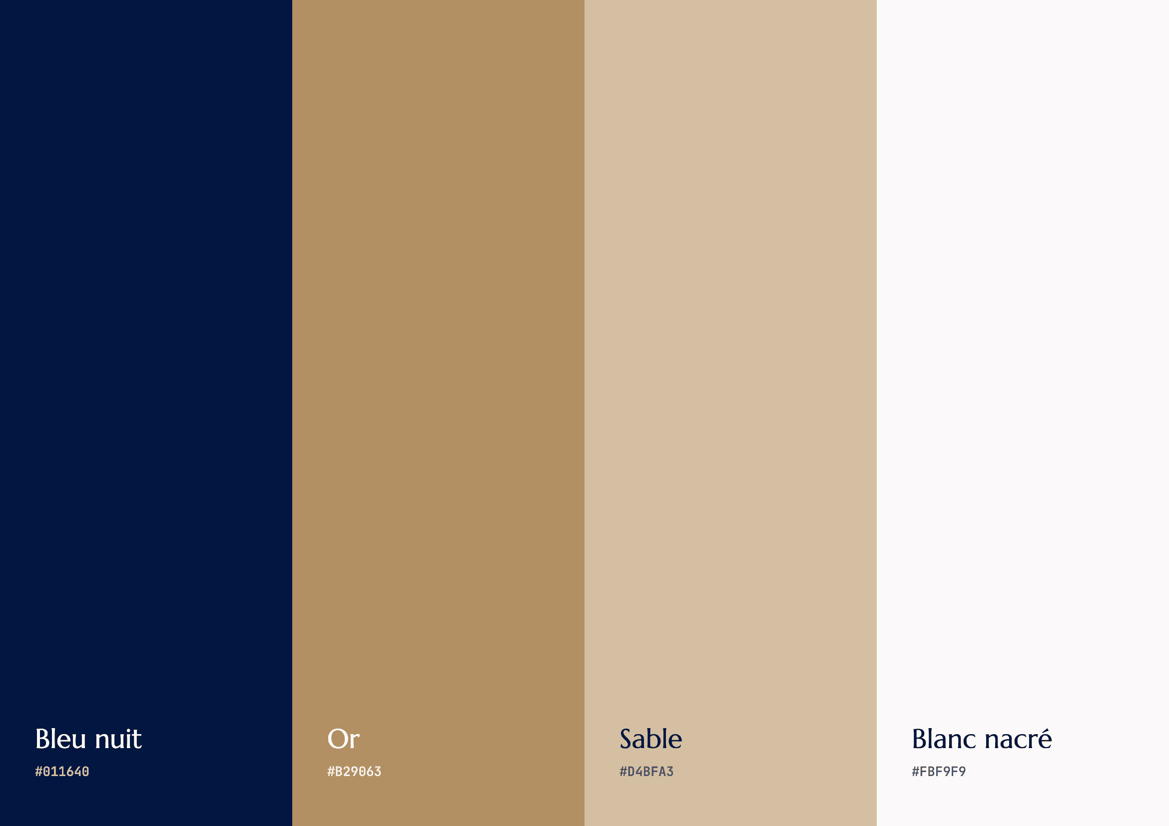 Palette de couleurs de Constelliance