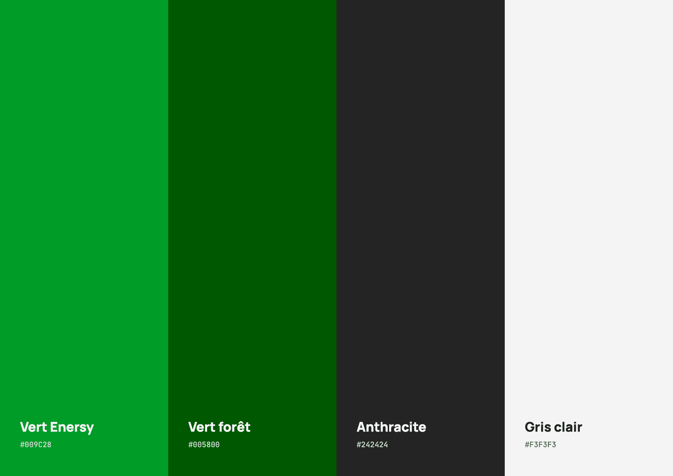 Palette de couleurs de Enersy