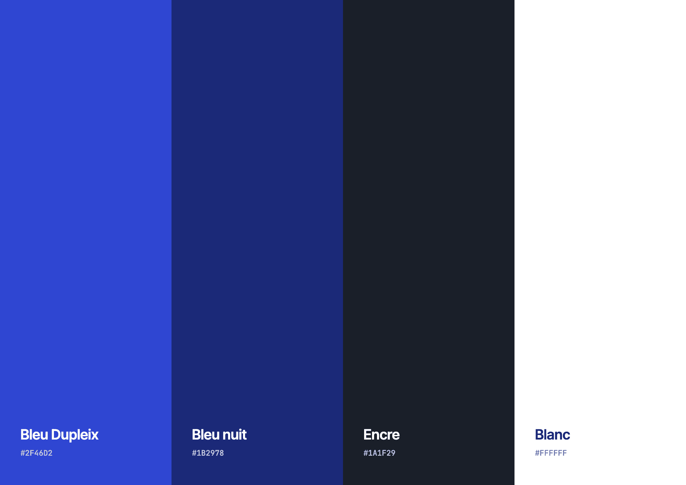 Palette de couleurs de Groupe Dupleix