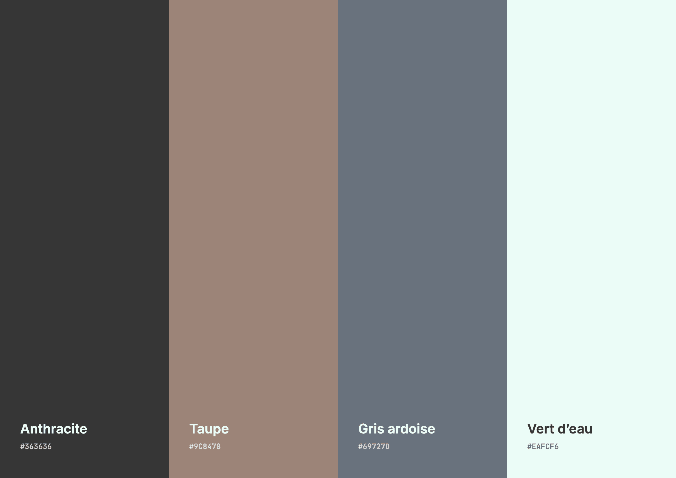 Palette de couleurs de Jérôme Donatien