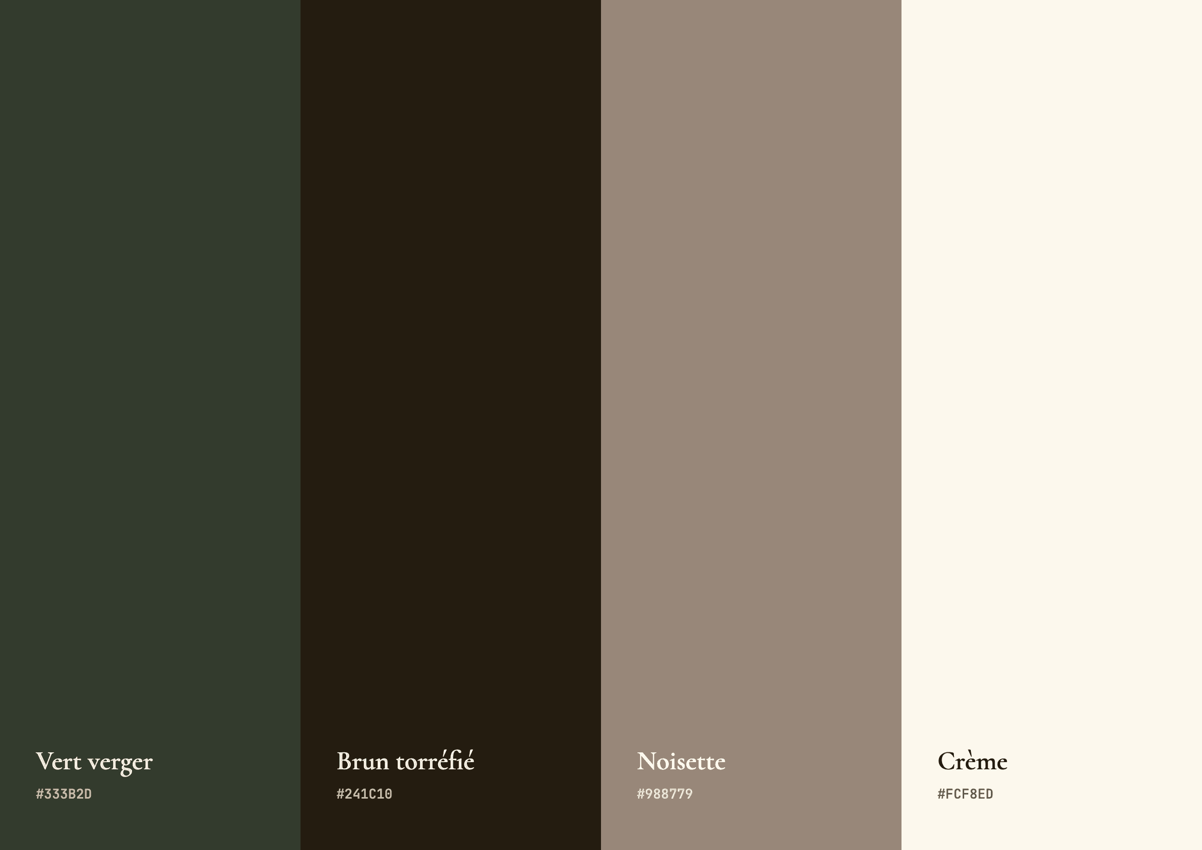 Palette de couleurs de Le Casse Noisette