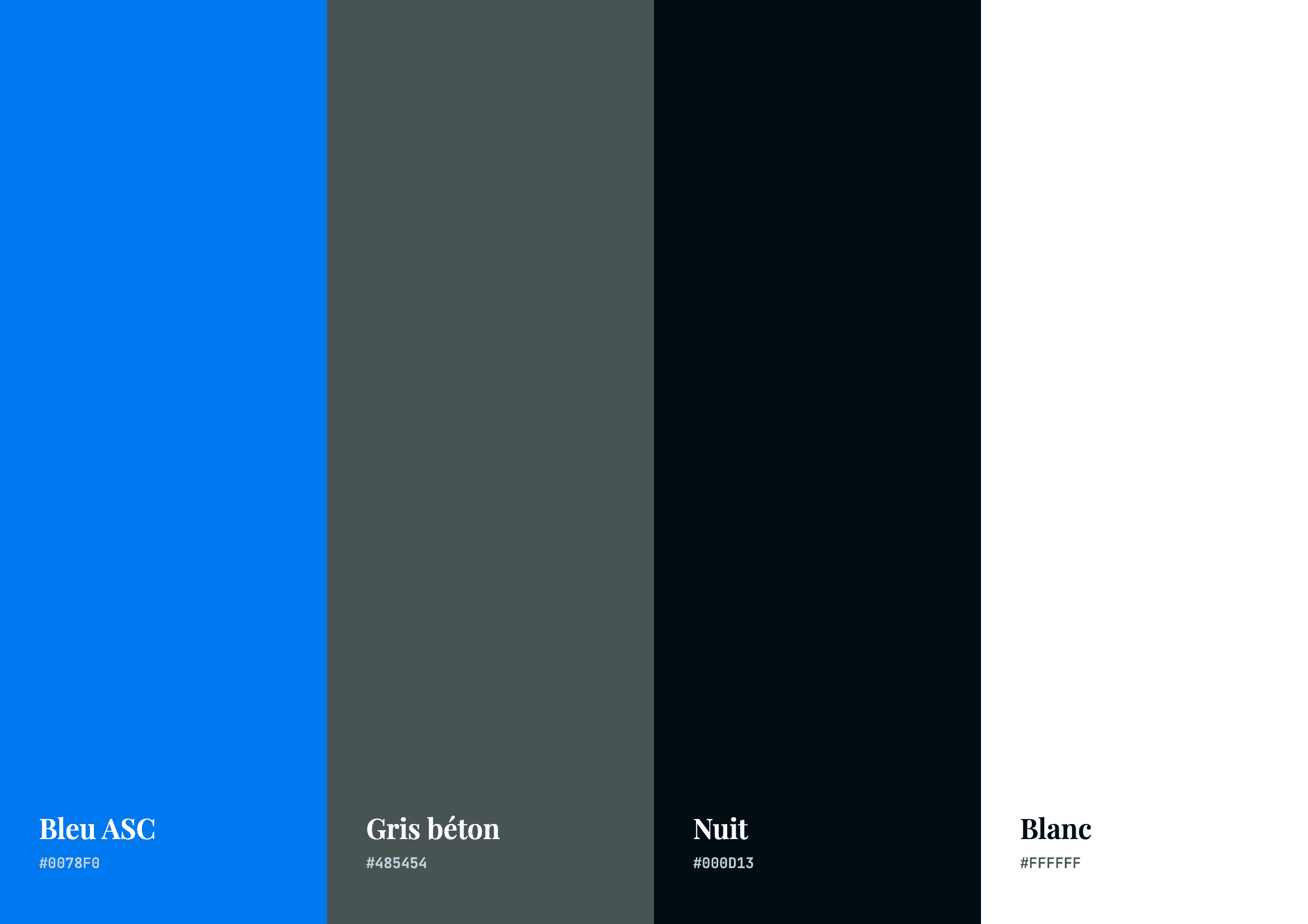 Palette de couleurs de Les Associés de la Construction