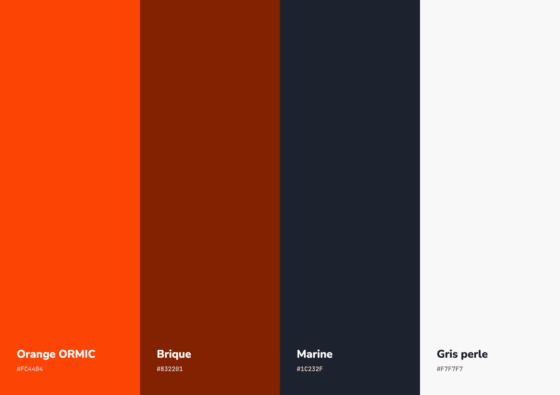 Palette de couleurs de ORMIC