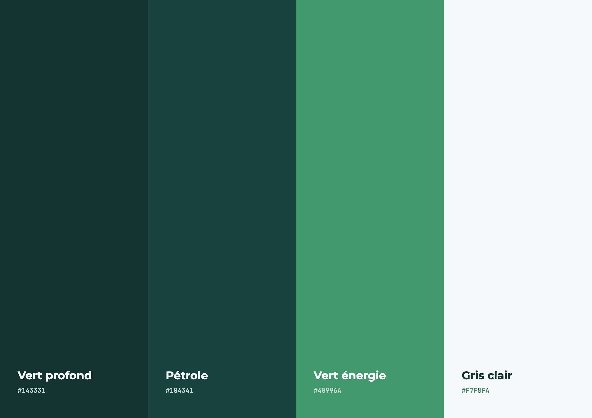 Palette de couleurs de RDE Consulting