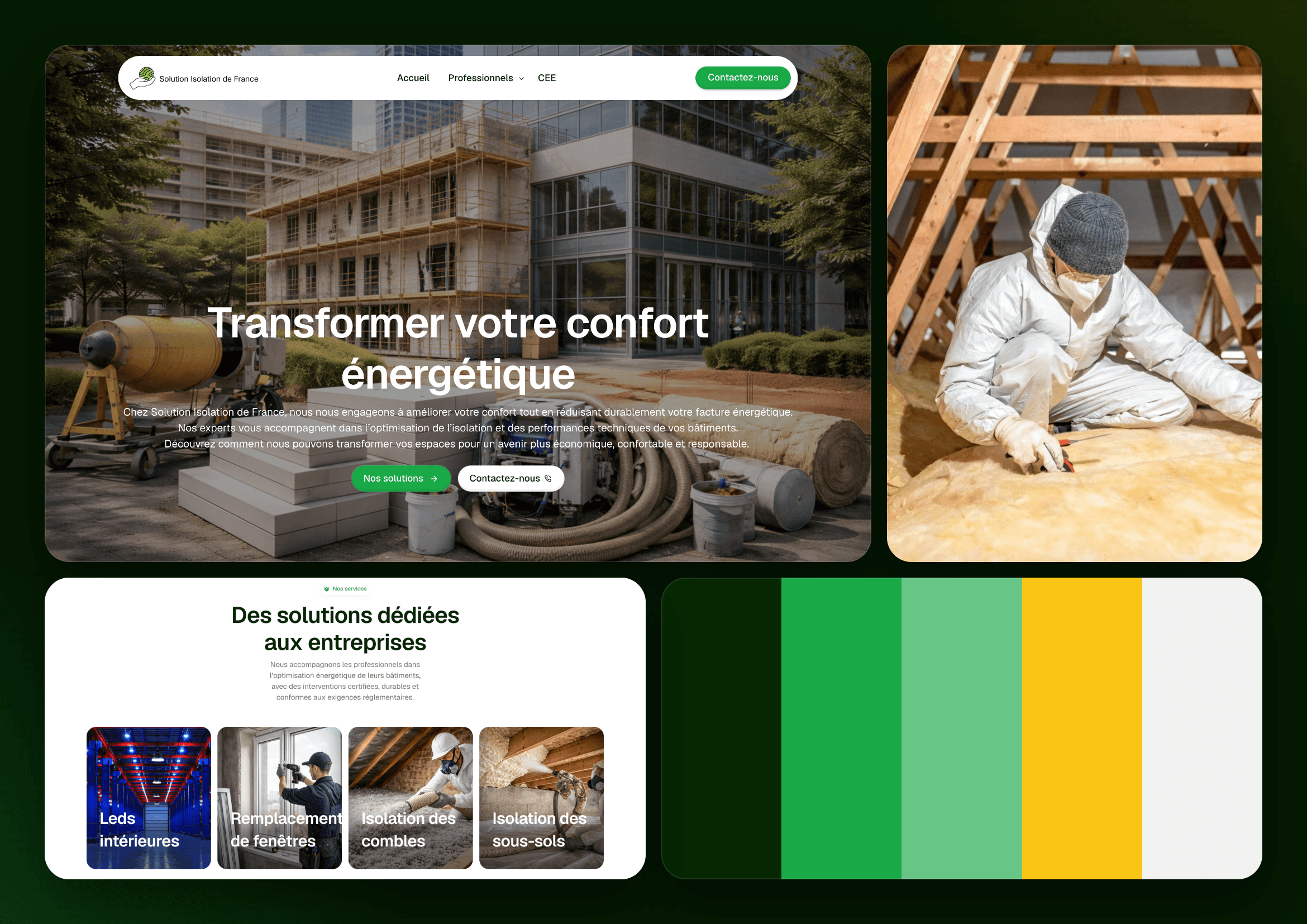 Moodboard de Solution Isolation de France