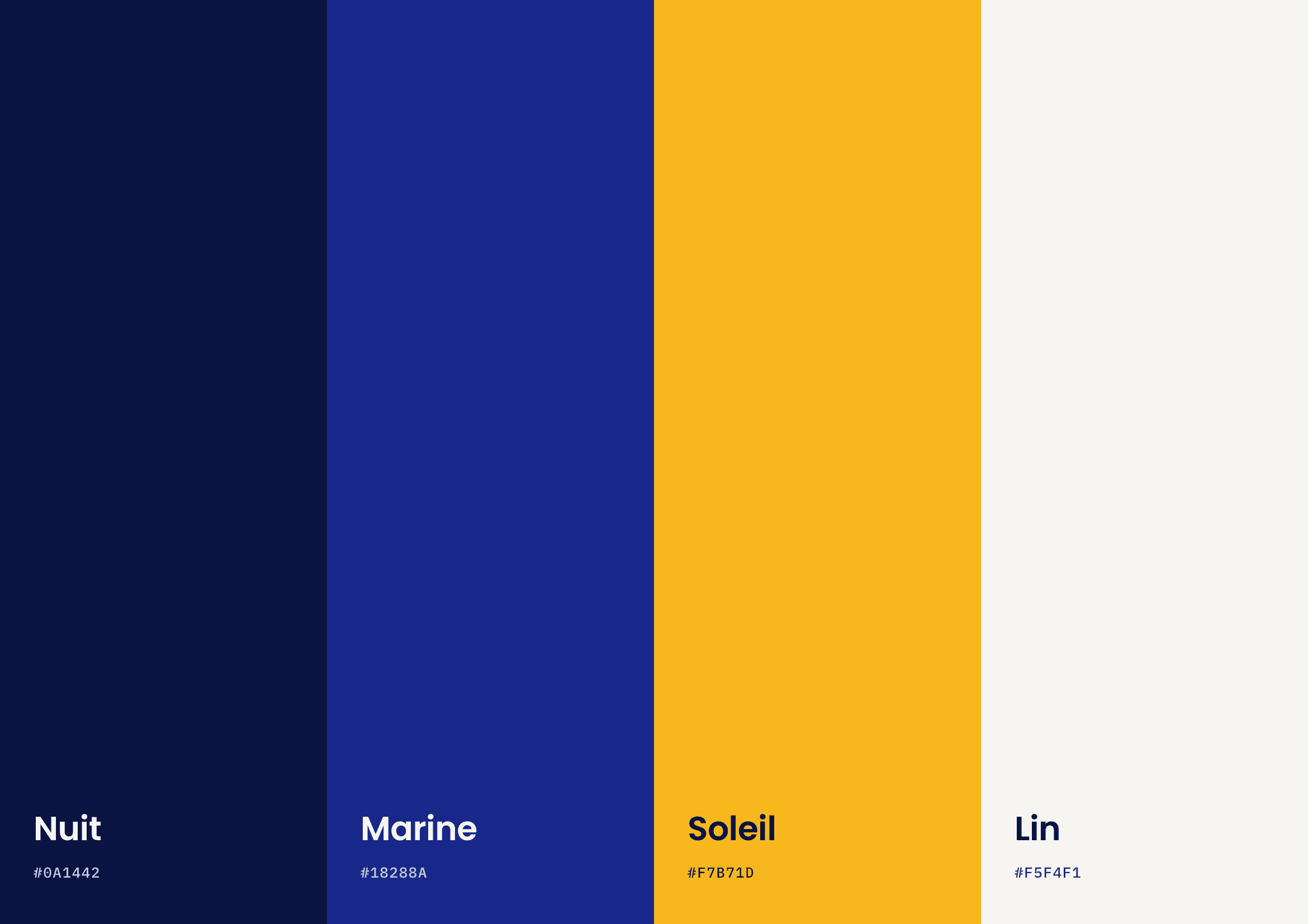 Palette de couleurs de SunnyGo