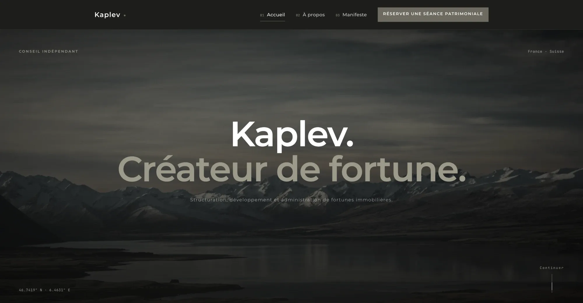 Aperçu du site Kaplev