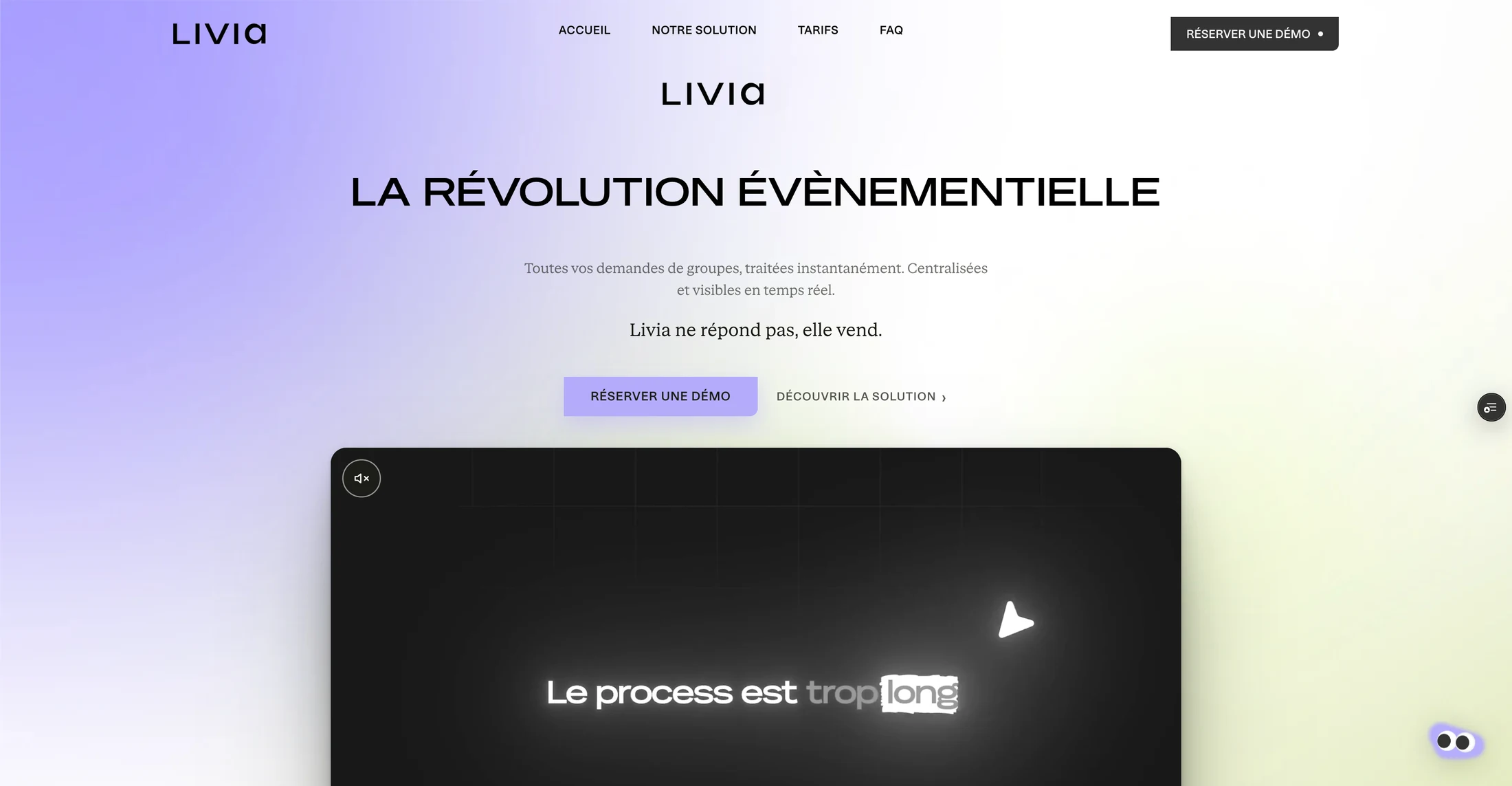 Aperçu du site Livia