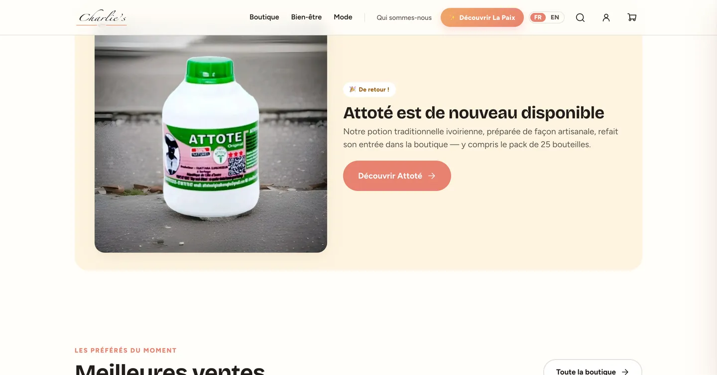 Boutique Charlie's, vue 5 sur 10