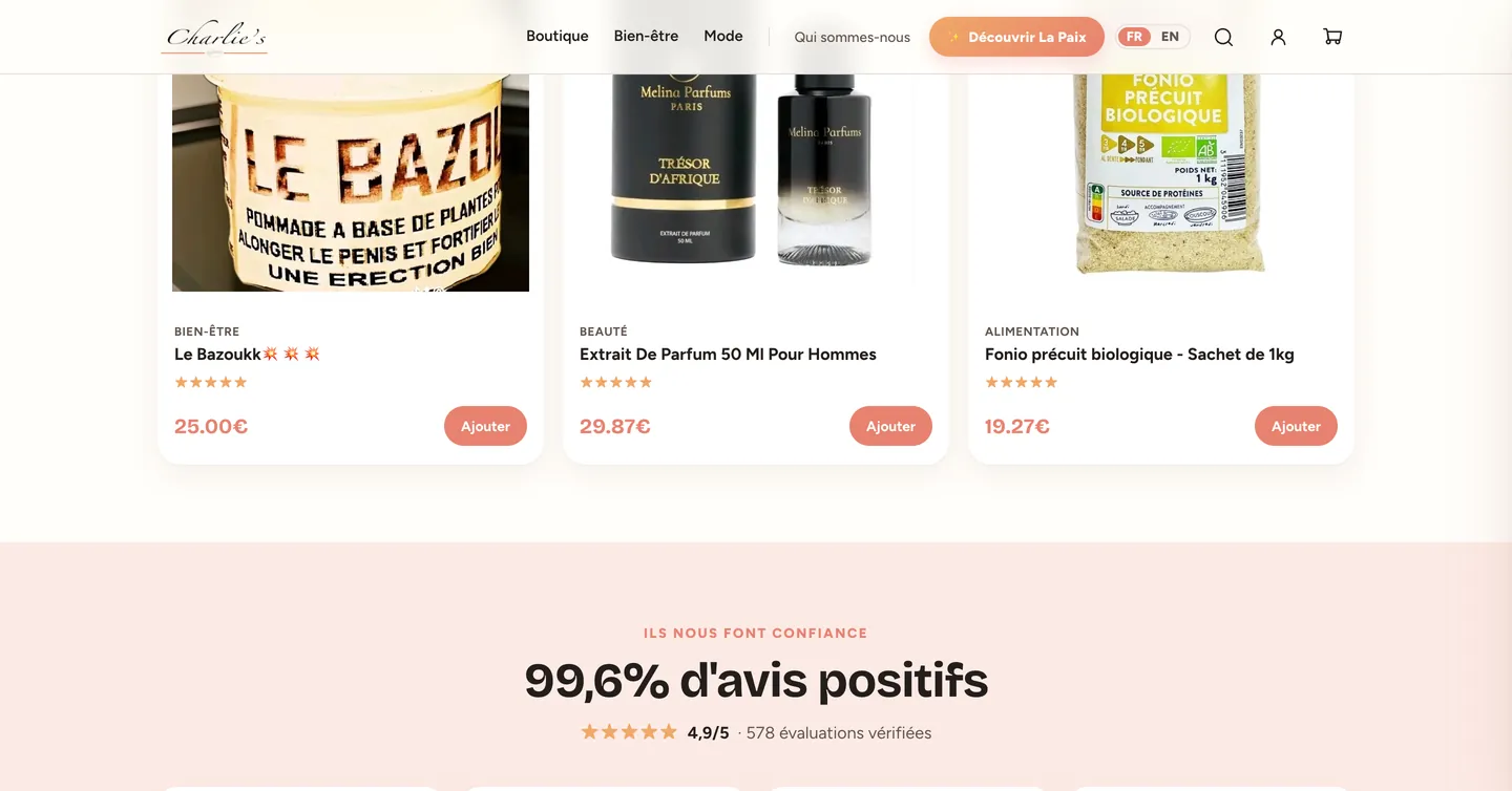 Boutique Charlie's, vue 7 sur 10