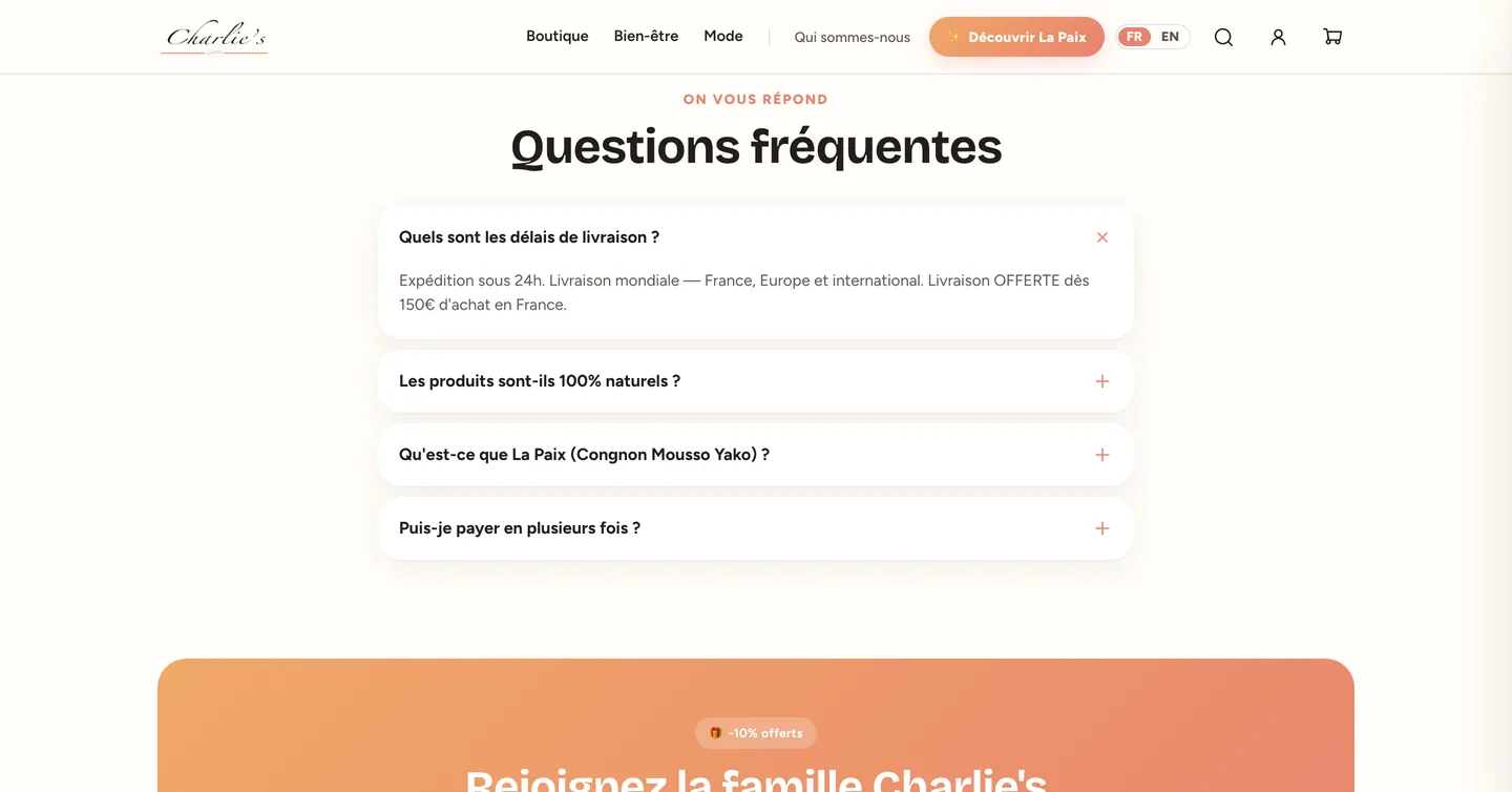 Boutique Charlie's, vue 9 sur 10