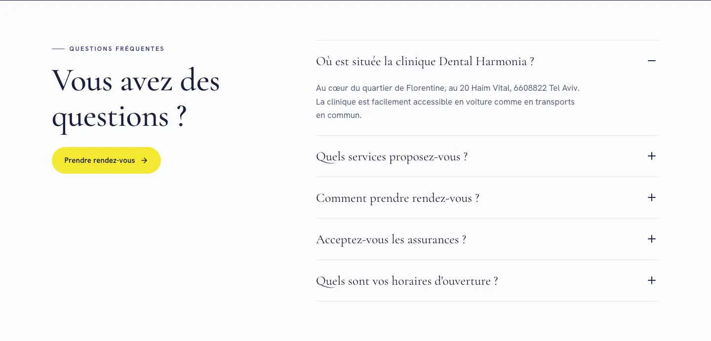 Site Dental Harmonia, vue 9 sur 10