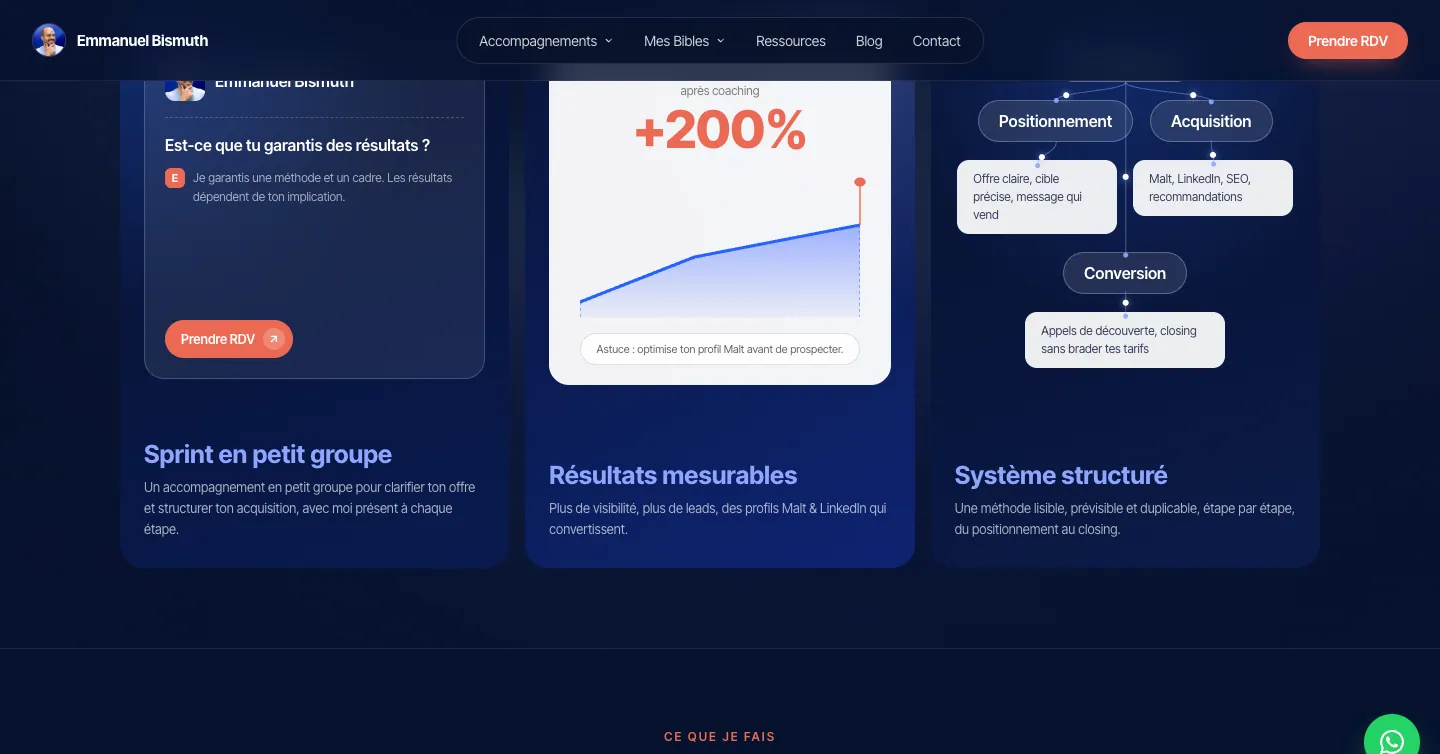Site Emmanuel Bismuth, vue 4 sur 10