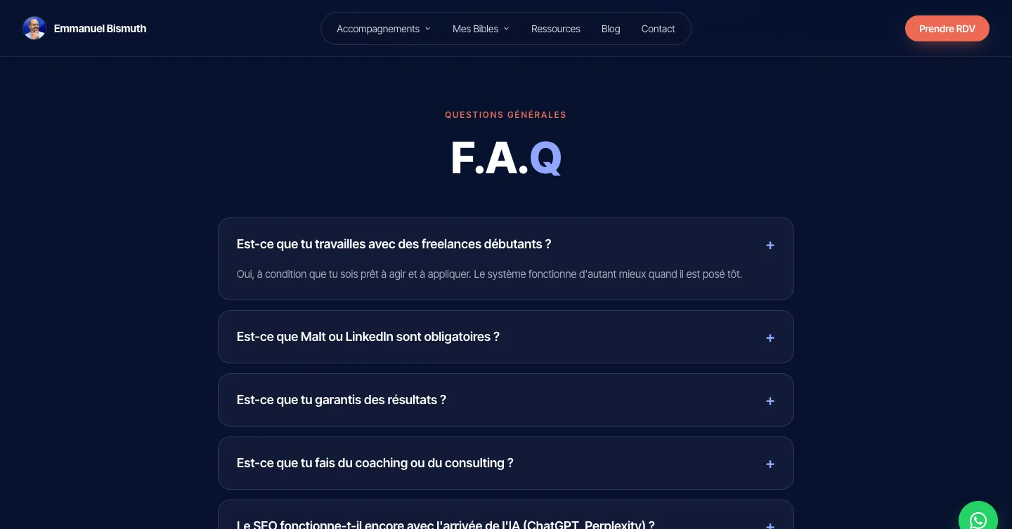 Site Emmanuel Bismuth, vue 9 sur 10