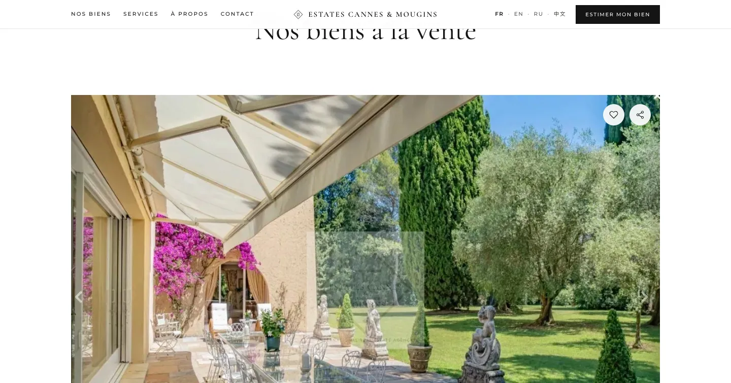 Site Estates Cannes, vue 1 sur 10