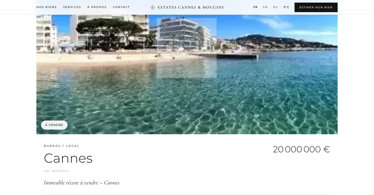 Site Estates Cannes, vue 5 sur 10