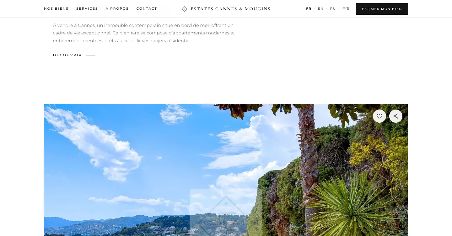 Site Estates Cannes, vue 6 sur 10