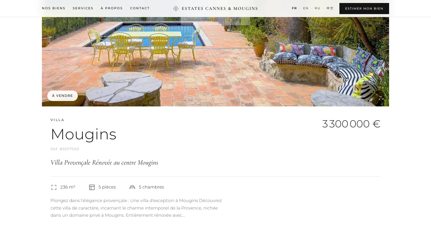 Site Estates Cannes, vue 7 sur 10