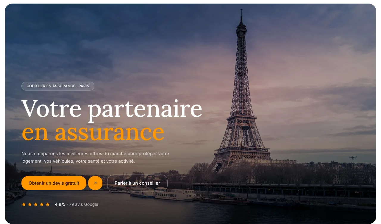 Aperçu du site FimmAssur réalisé par Peechy