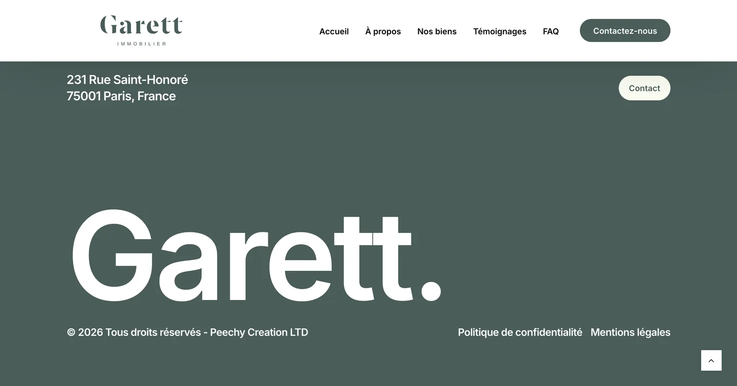 Site Garett Immobilier, vue 10 sur 10