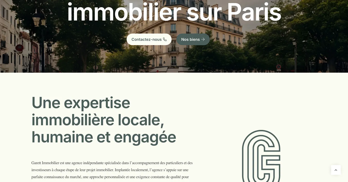 Site Garett Immobilier, vue 2 sur 10