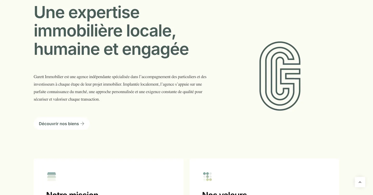 Site Garett Immobilier, vue 3 sur 10