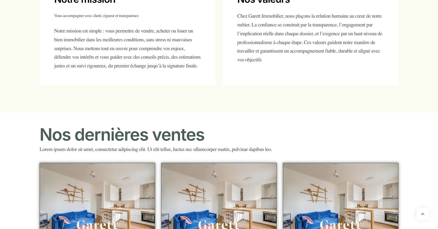 Site Garett Immobilier, vue 5 sur 10