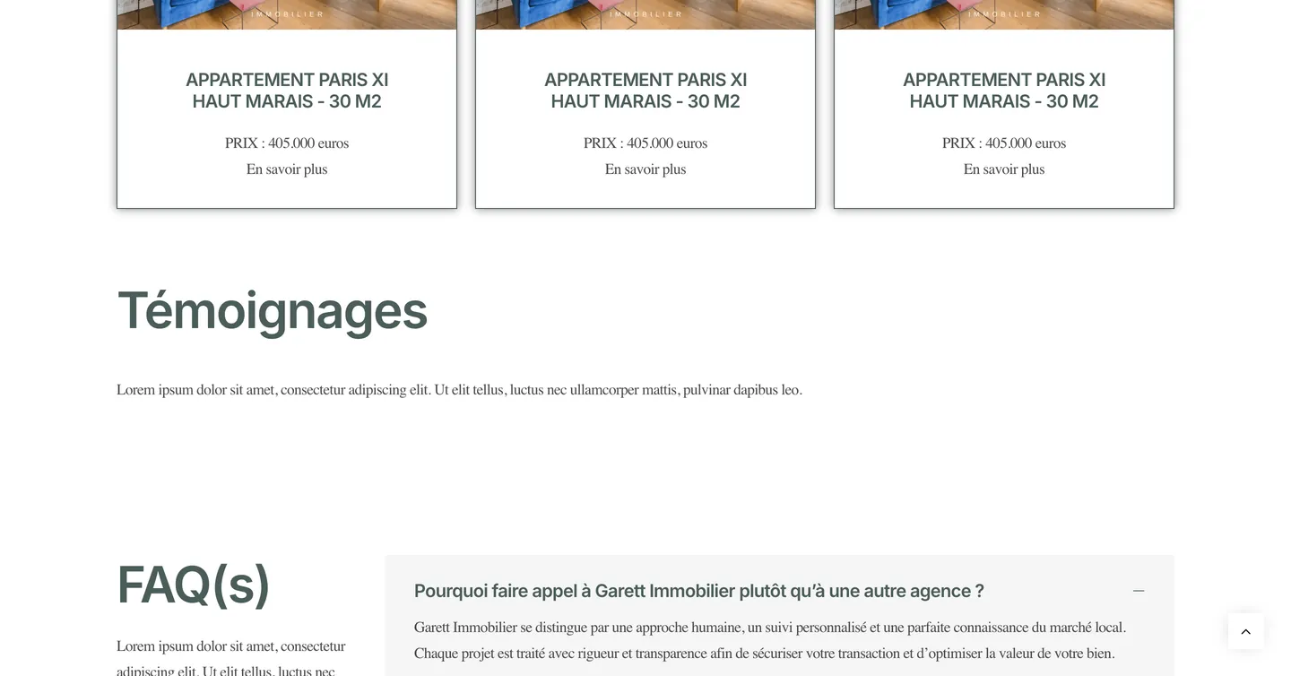 Site Garett Immobilier, vue 7 sur 10