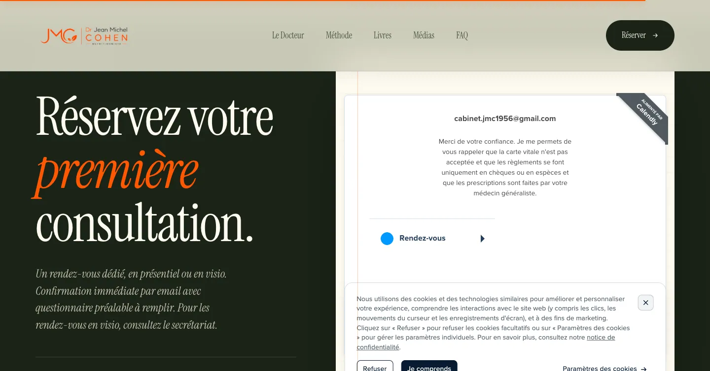 Site du Dr Jean-Michel Cohen, vue 10 sur 10