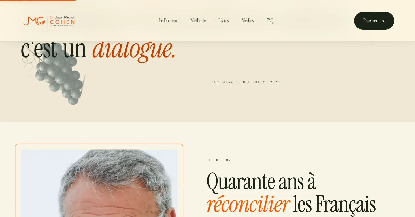 Site du Dr Jean-Michel Cohen, vue 2 sur 10