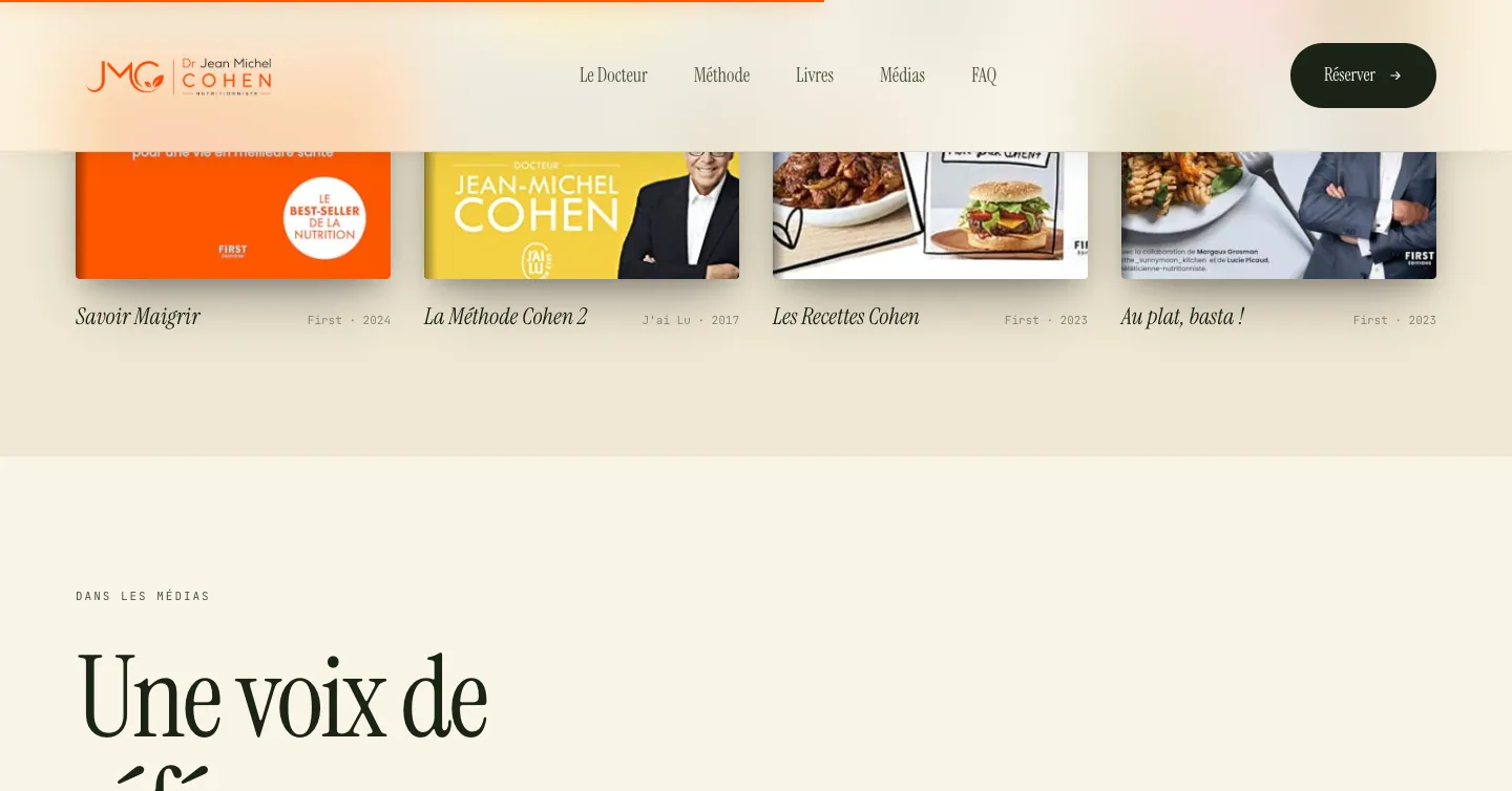 Site du Dr Jean-Michel Cohen, vue 6 sur 10