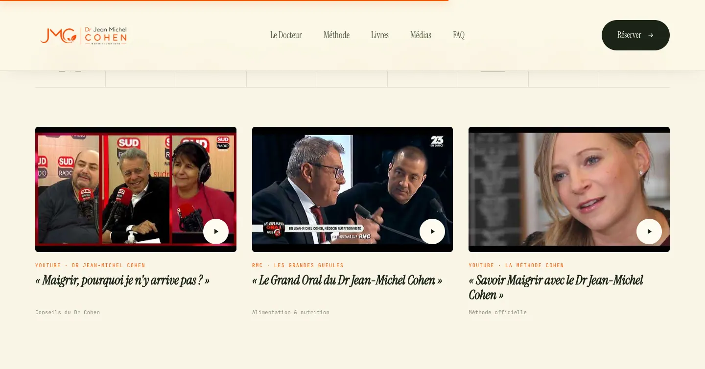 Site du Dr Jean-Michel Cohen, vue 7 sur 10