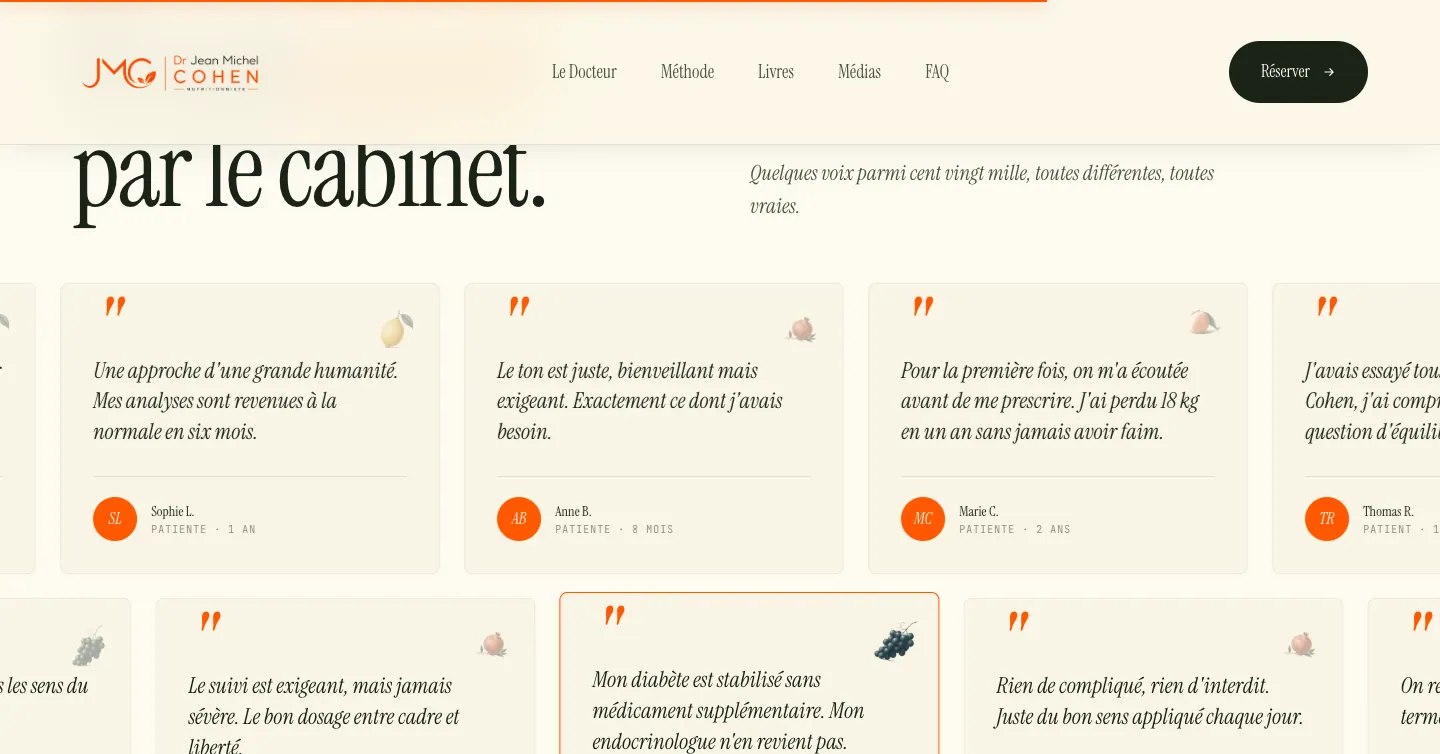 Site du Dr Jean-Michel Cohen, vue 8 sur 10