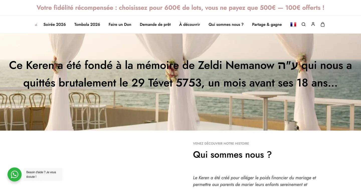 Site Keren Zelda, vue 2 sur 10