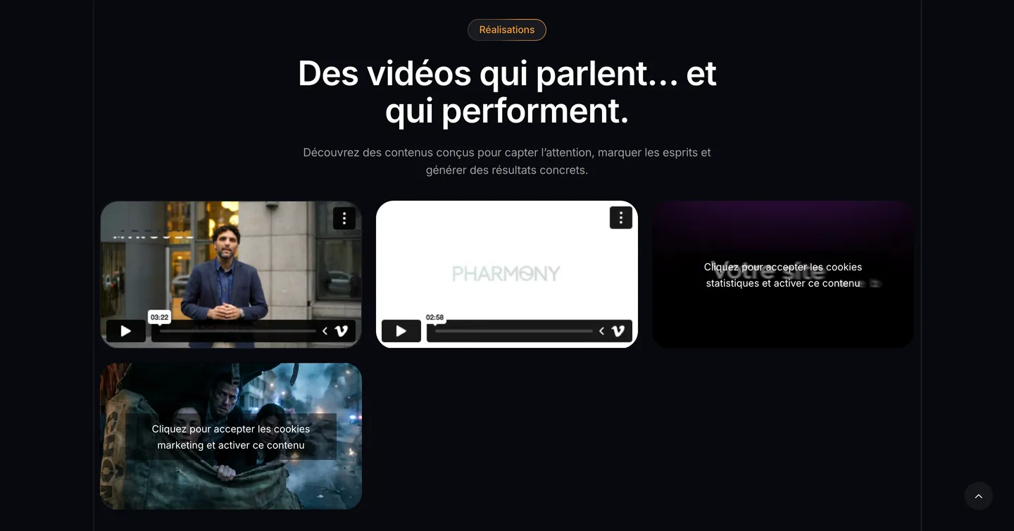 Site Klak.io, vue 3 sur 10