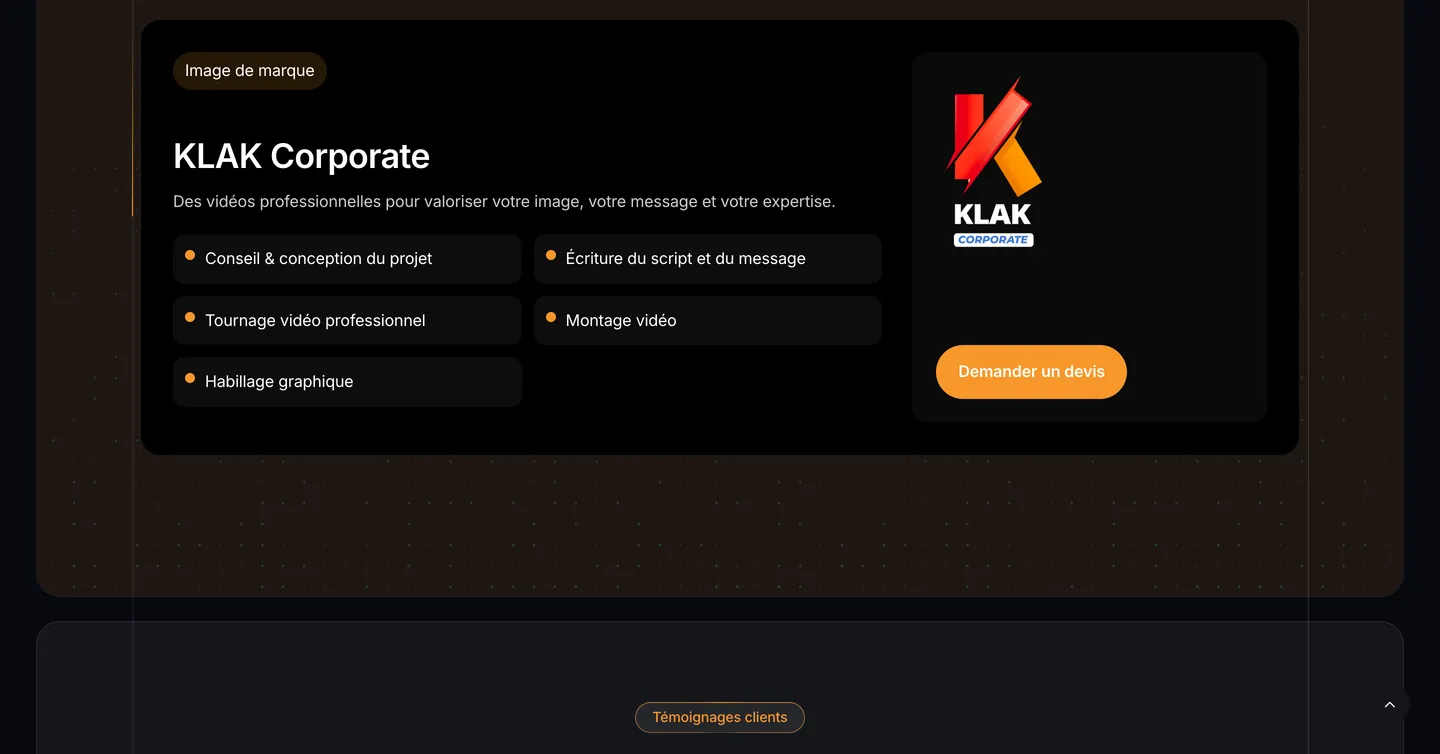 Site Klak.io, vue 6 sur 10