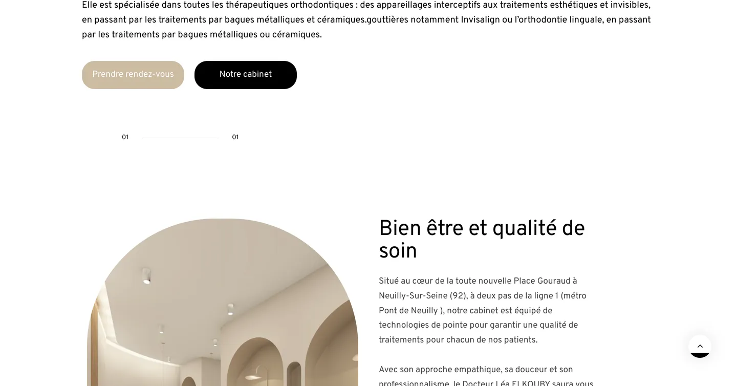 Site du Dr Léa Elkouby, vue 2 sur 10