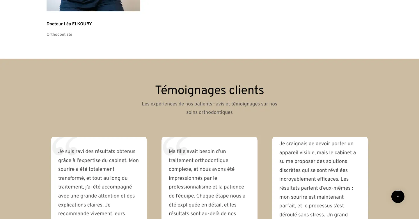 Site du Dr Léa Elkouby, vue 8 sur 10