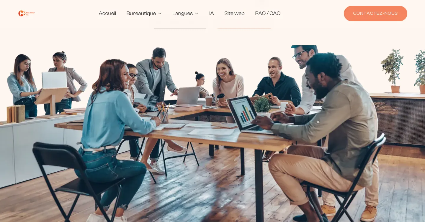 Site Mon Avenir Pro, vue 1 sur 10