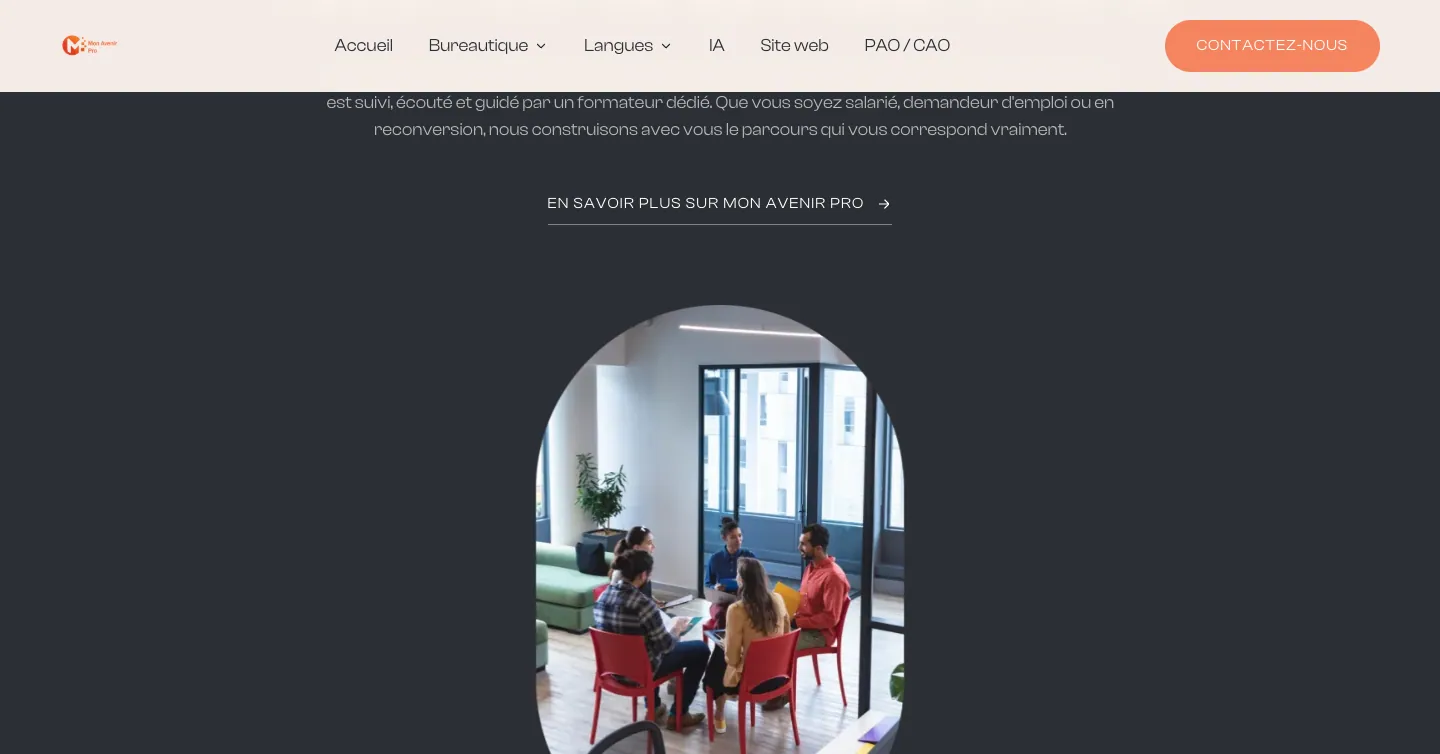 Site Mon Avenir Pro, vue 3 sur 10