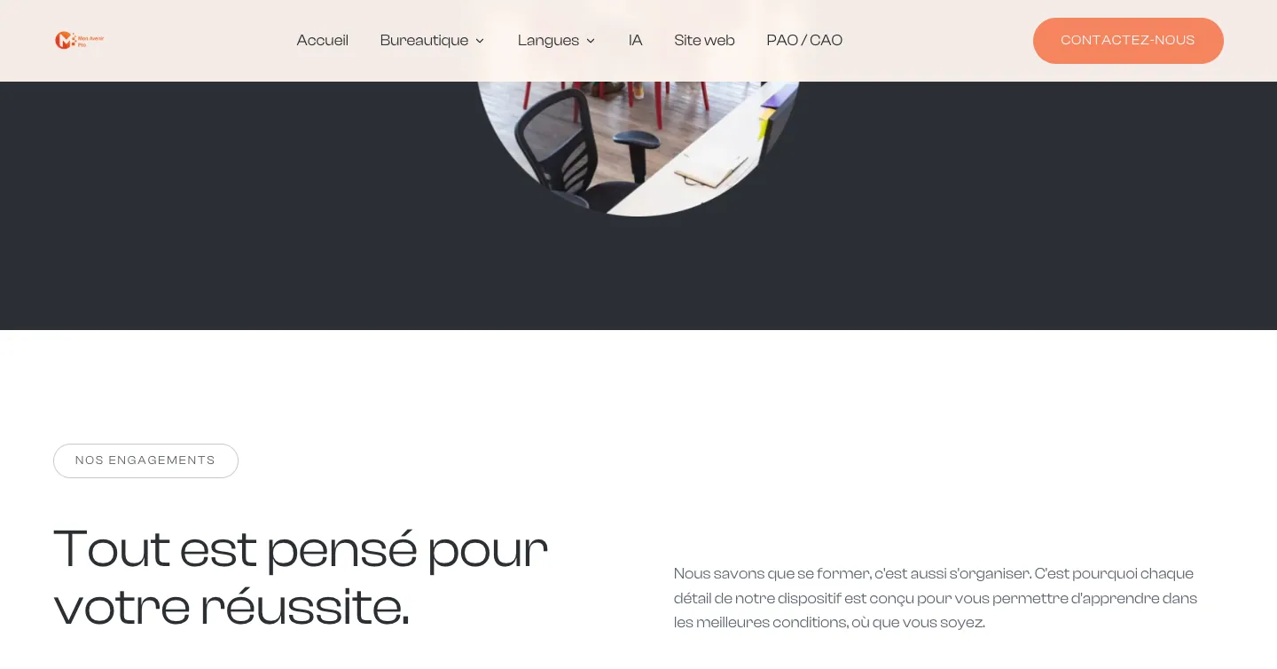 Site Mon Avenir Pro, vue 4 sur 10