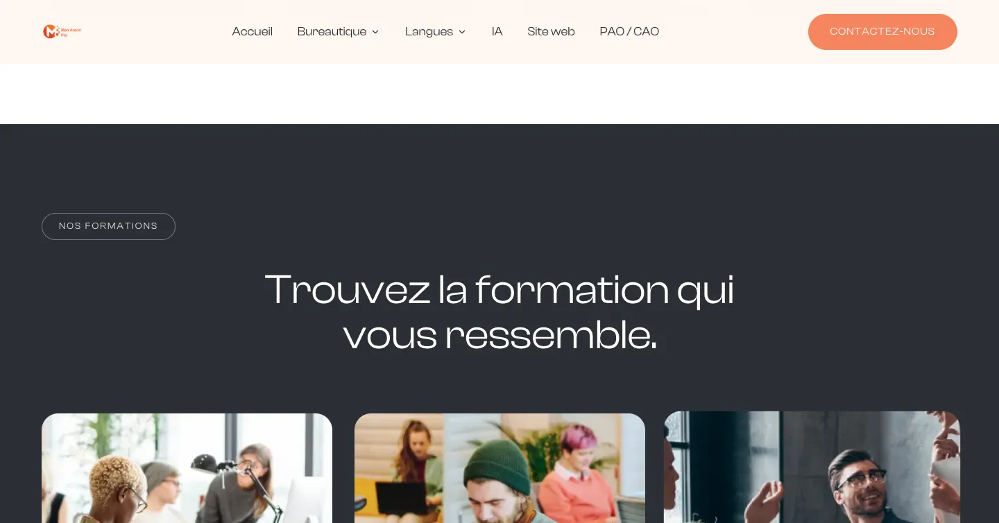 Site Mon Avenir Pro, vue 6 sur 10