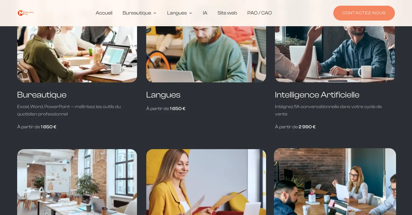 Site Mon Avenir Pro, vue 7 sur 10