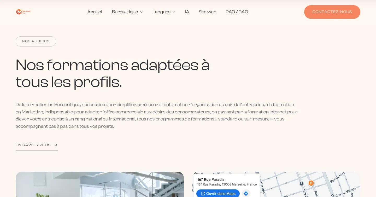 Site Mon Avenir Pro, vue 9 sur 10