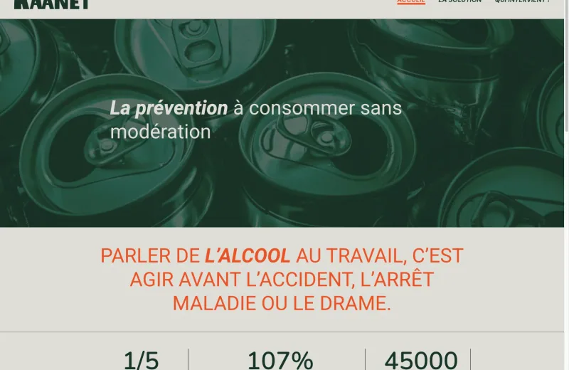 Site web Kaanet — Prévention en entreprise