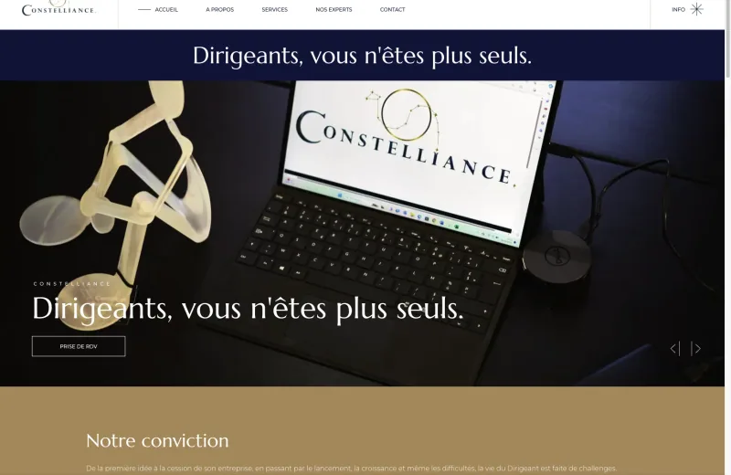 Site web Constelliance — Conseil aux dirigeants