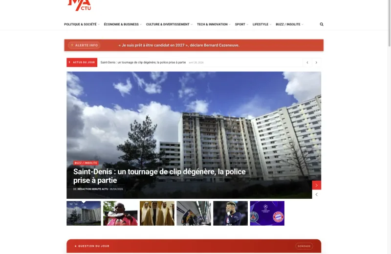 Site web MA CRI — Média & actualités